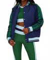 Beach Riot Colorblocked Flight Jacket In Multi