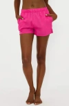 Beach Riot Tia Lightweight Cotton Short In Bright Fuchsia In Bright Fuchsia
