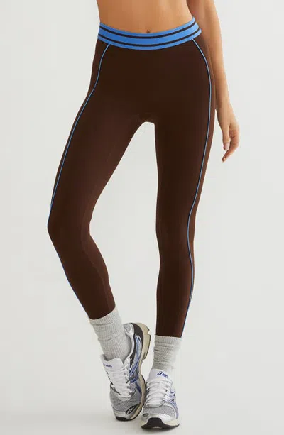 Beach Riot Tierney Performance Leggings In Brown