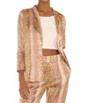 Beach Riot Tracy Blazer In Golden Snakeskin In Multi