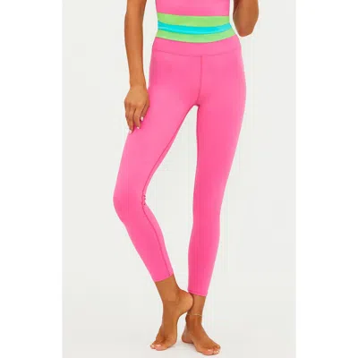Beach Riot Trinity High Waist Leggings In Pink
