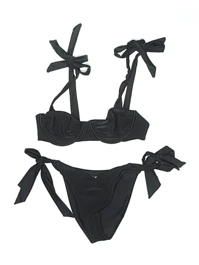 Pre-owned Beach Riot Two Piece Swimsuit In Black