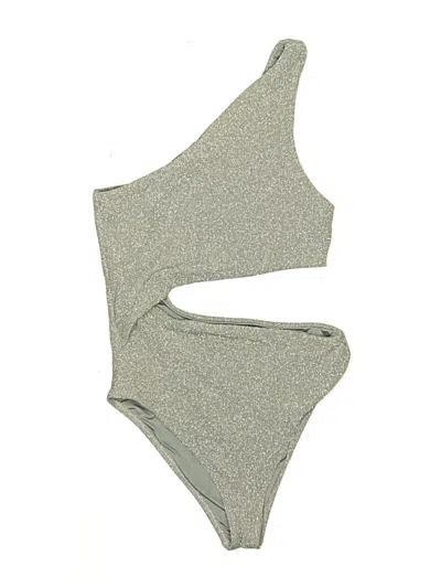 Pre-owned Beach Riot Two Piece Swimsuit In Gray