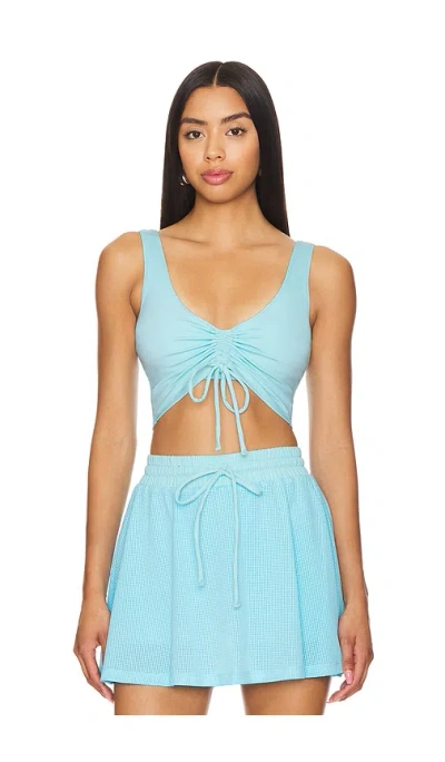 Beach Riot Tyra Top In Blueberry Ice