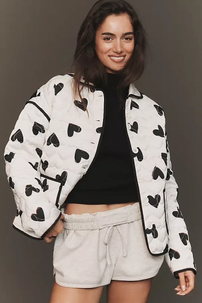 Beach Riot Ulla Quilted Jacket In White