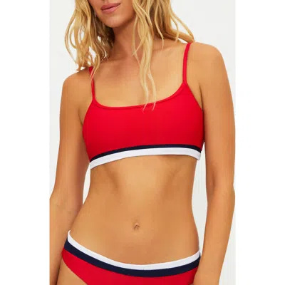 Beach Riot Val Rib Bikini Top In Multi