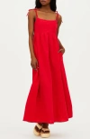 Beach Riot Valory Cotton-linen Sleeveless Midi Dress