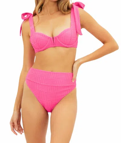 Beach Riot Vanessa Bikini Bottom In Strawberry Moon In Multi