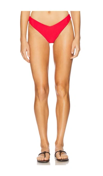 Beach Riot Vanessa Bikini Bottom In Red