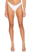 Beach Riot Vanessa Hi-cut Bikini Bottom In White Rose