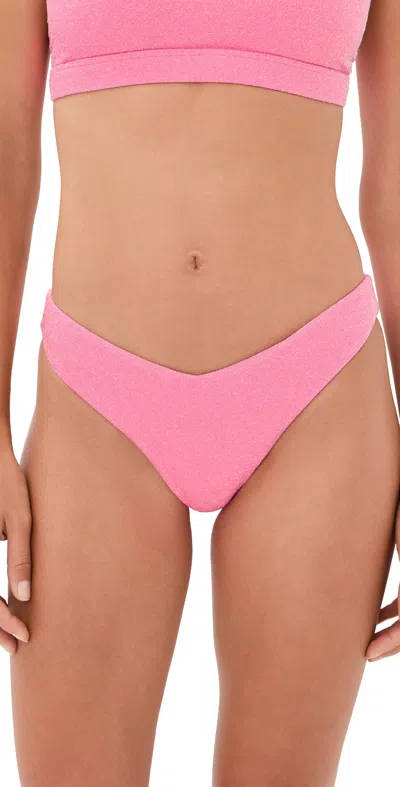 Beach Riot Vanessa Bikini Bottoms Shoreline Pink Shine