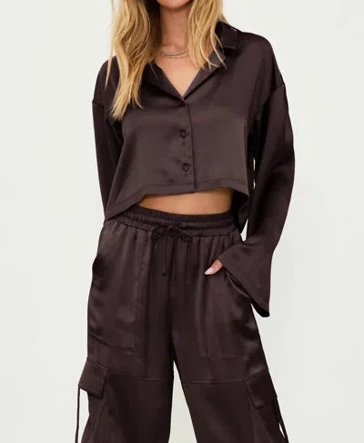 BEACH RIOT VELLA TOP IN JAVA SATIN