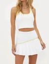 Beach Riot Venus High Rise Mini Skirt In White Sand In White