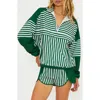 Beach Riot Vespera Half-zip Jacket In Green