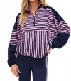 Beach Riot Vespera Lightweight Pullover Top In Sleet In Multi