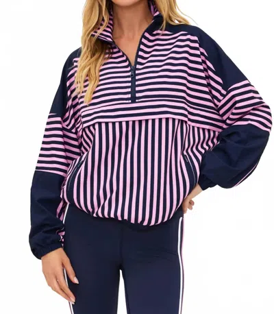 Beach Riot Vespera Lightweight Pullover Top In Sleet In Multi