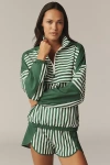 Beach Riot Vespera Long-sleeve Half-zip Pullover In Green