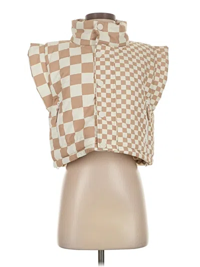 Pre-owned Beach Riot Vest In Tan