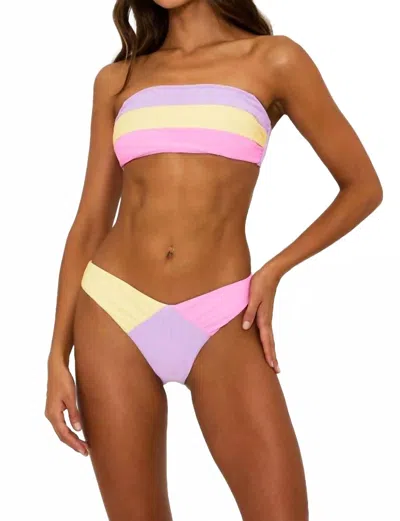 Beach Riot Victoria Bikini Bottoms In Sublime Spring Colorblock In Multi
