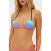 Beach Riot Winona Bikini Top In High Tide Ombre