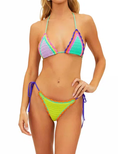 BEACH RIOT WINONA BIKINI TOP IN MULTICOLOR
