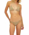 Beach Riot Winona Crochet Bikini Top In Tan In Gray
