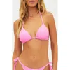 Beach Riot Winona String Bikini Top In Pink