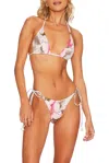 Beach Riot Winona Top In Golden Hibiscus In Pink