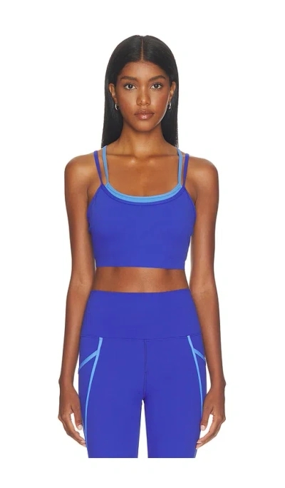 Beach Riot Winston Sports Bra In Blue