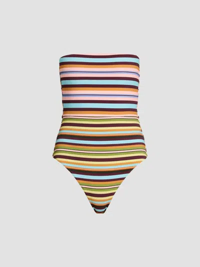 Beach Riot Amber One-piece Swimsuit In Multi