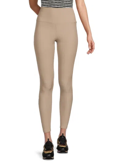Beach Riot Women's Ayla Ribbed Leggings In Taupe