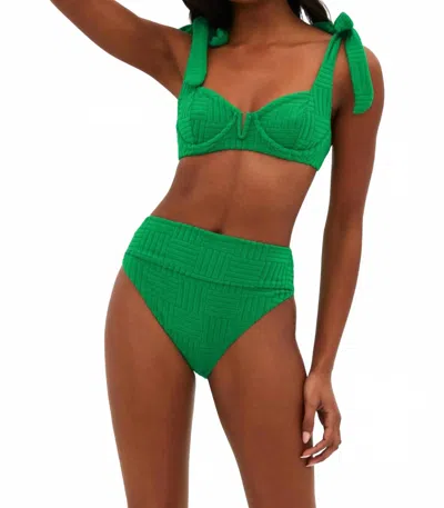 Beach Riot Women's Blair Bikini Top In Green