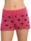 Beach Riot Balboa Shorts Candy Hearts In Pink In Pink