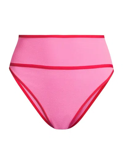 Beach Riot Carlotta Bikini Bottom In Pink