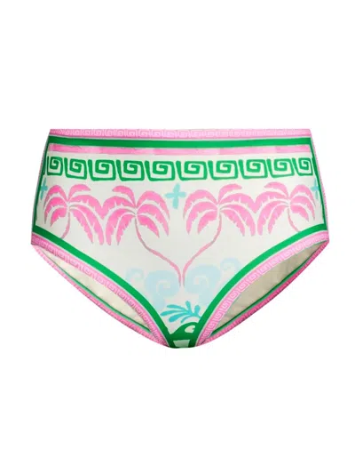 Beach Riot Marcella Bikini Bottoms In Tropical Palm