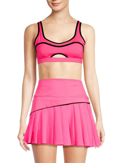 Beach Riot Women's Moxie Cut-out Sports Bra In Pink