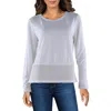 BEACH RIOT WOMENS MESH INSET MESH PULLOVER TOP