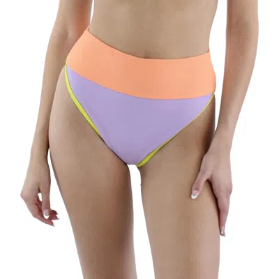 Beach Riot Womens Ribbed Polyester Swim Bottom Separates In Multi