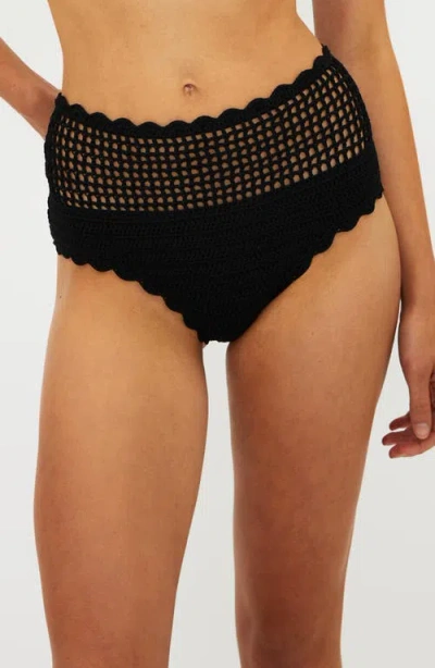 Beach Riot Wyatt Bikini Bottoms In Black