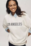 Beach Riot X Anthropologie City Sweatshirt In White