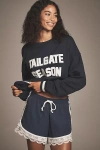Beach Riot X Anthropologie Cotton Pullover Sweatshirt In Blue