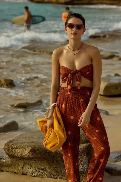 Beach Riot X Anthropologie Cover-up Pants In Brown