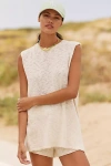 Beach Riot X Anthropologie Dawson Tunic Top In White