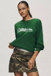 Beach Riot X Anthropologie Script City Sweatshirt In Green