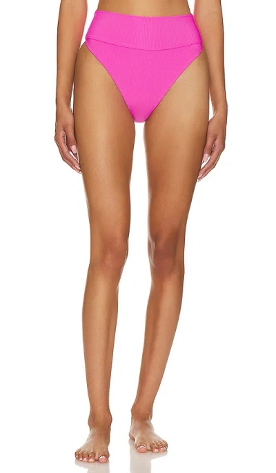 Beach Riot X Revolve Highway Bikini Bottom In Ultra Pink