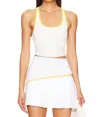 Beach Riot Yara Active Top In White Sand In White