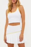 Beach Riot Tara Top In White In White Sand