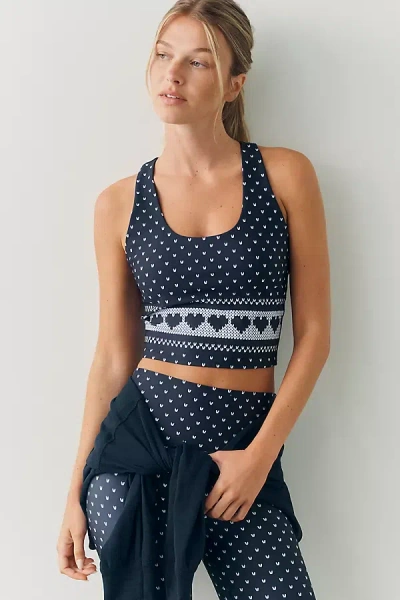 Beach Riot Yara Crop Top In Blue