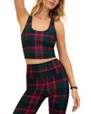 Beach Riot Yara Plaid Top In Multi