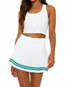 Beach Riot Yara Racerback Crop Tank In White